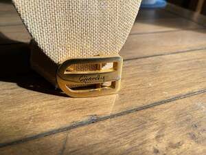 Vintage Givenchy Gold Tone Logo Belt Buckle